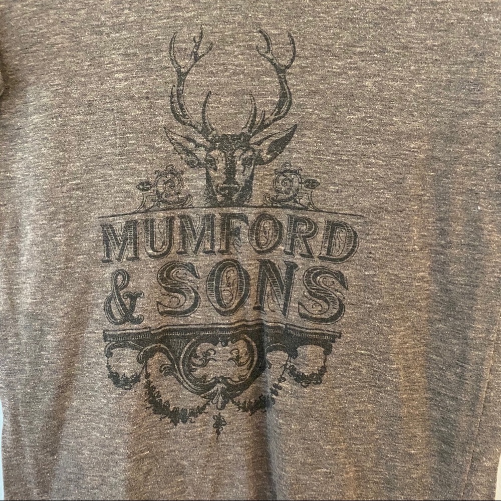 Short sleeve brown Mumford & Sons t-shirt (M)